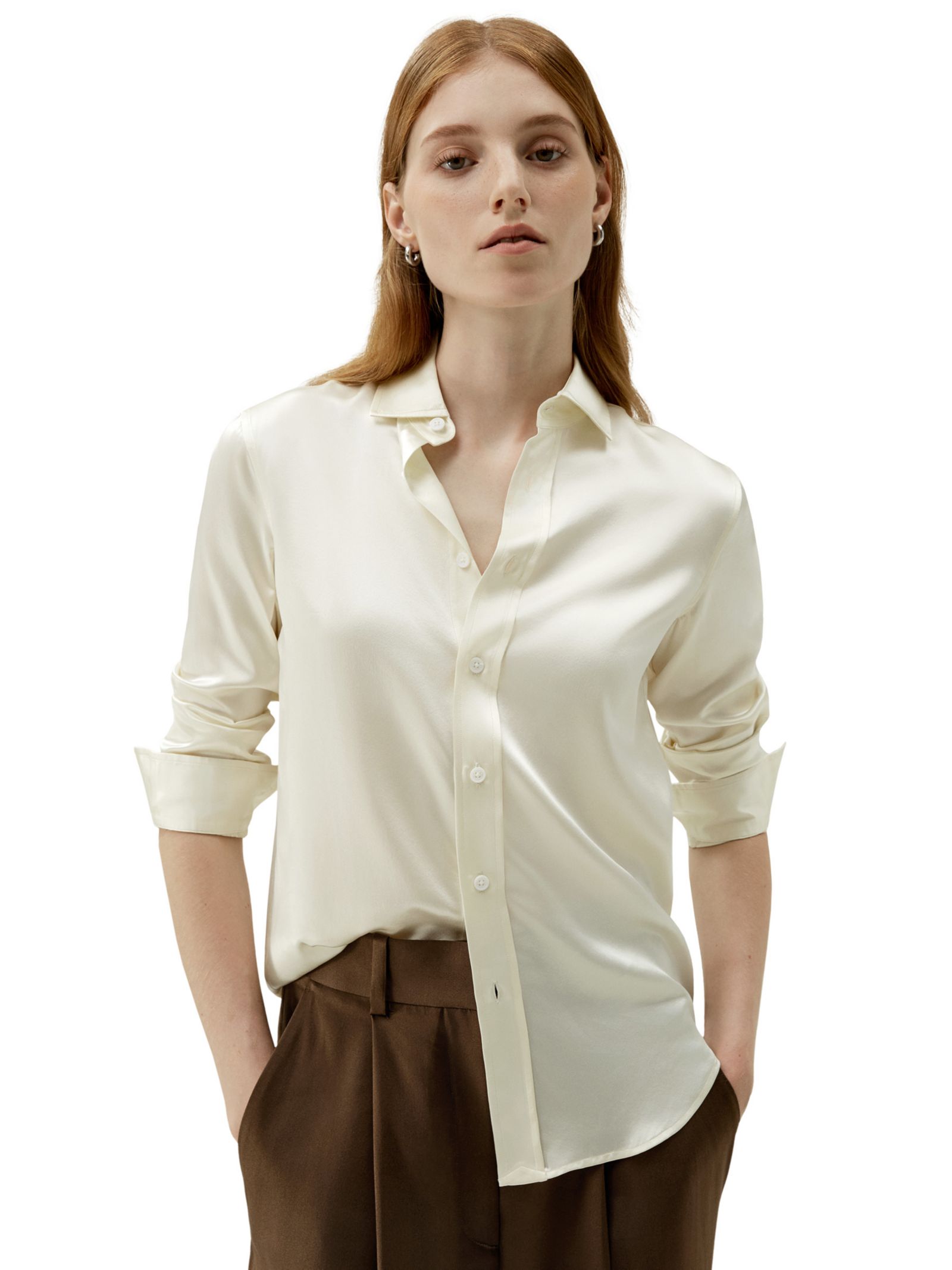 Женская шелковая рубашка LILYSILK Tailored Button Down