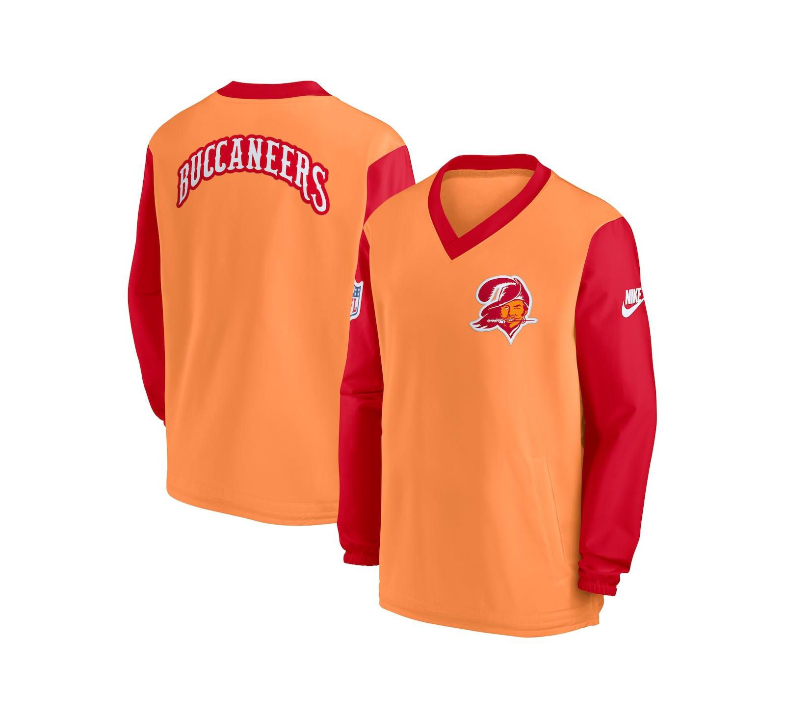 Мужская ветровка Nike Tampa Bay Buccaneers Throwback V-Neck, оранжевая