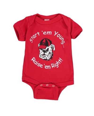 Детский боди Little King Apparel Red Georgia Bulldogs Start 'Em Young