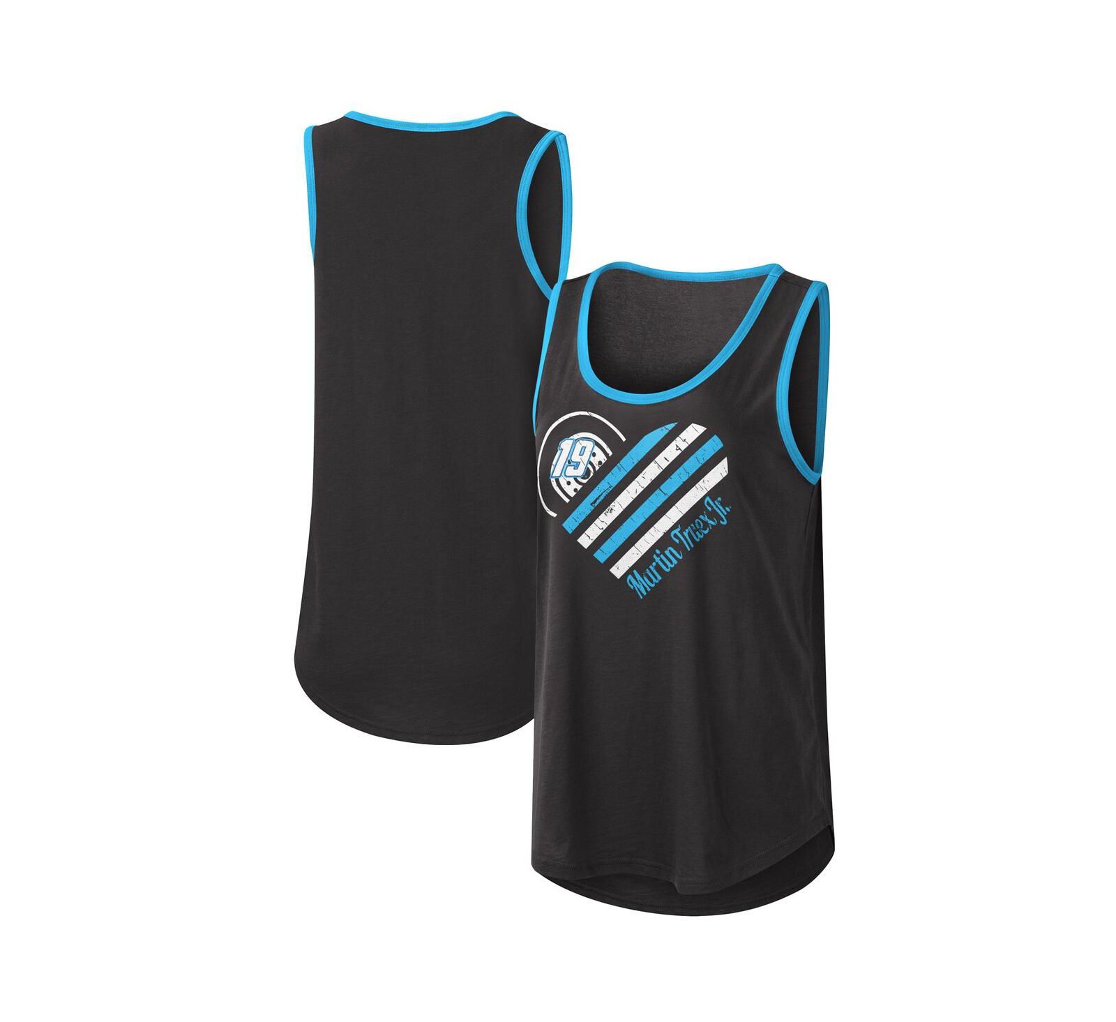 Танк-топ Women's G-III 4Her by Carl Banks Black Martin Truex Jr A Game Scoop Neck