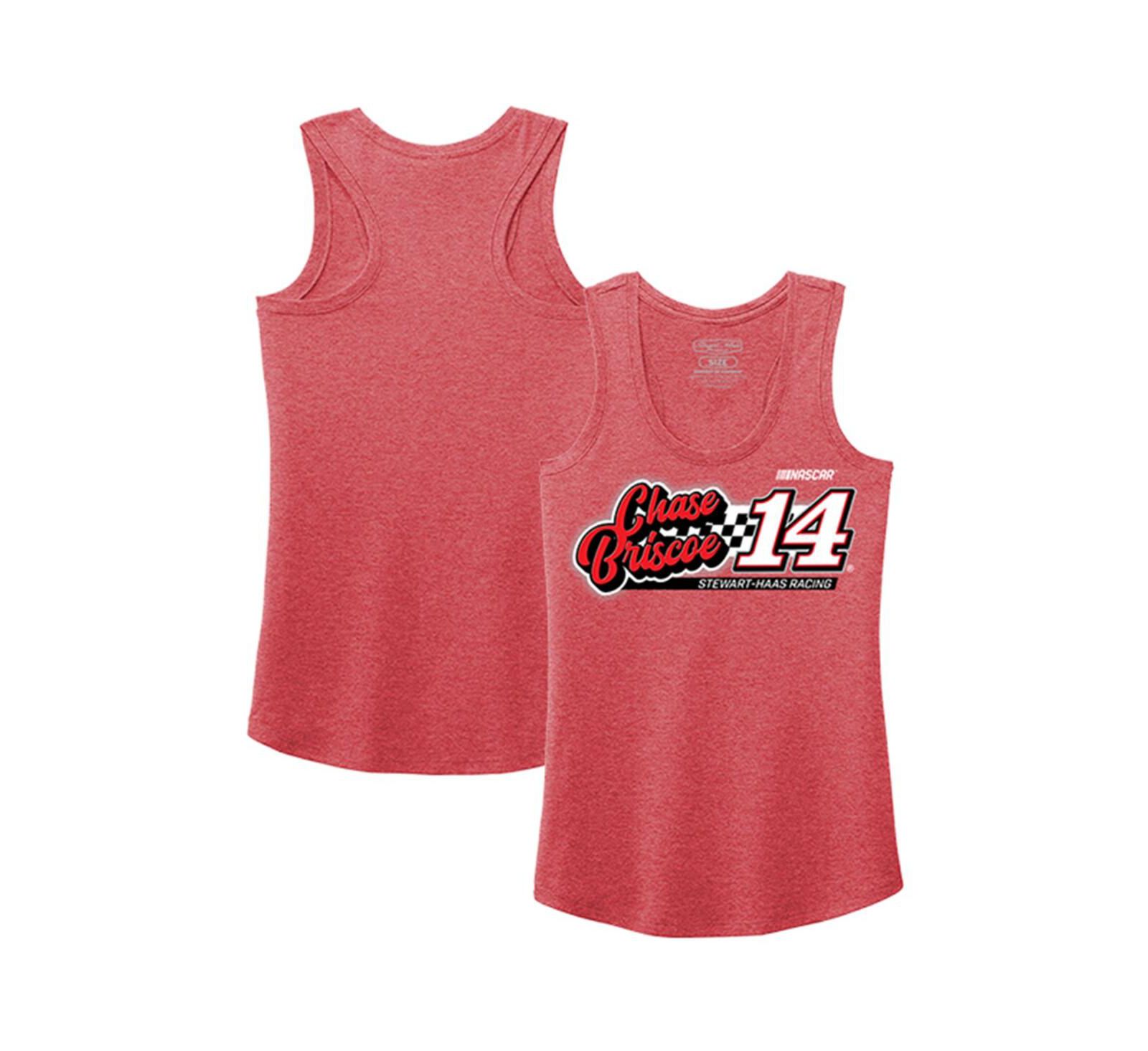 Stewart-Haas Racing Team Collection майка на бретелях Racerback Tri-Blend Heather Red Women's