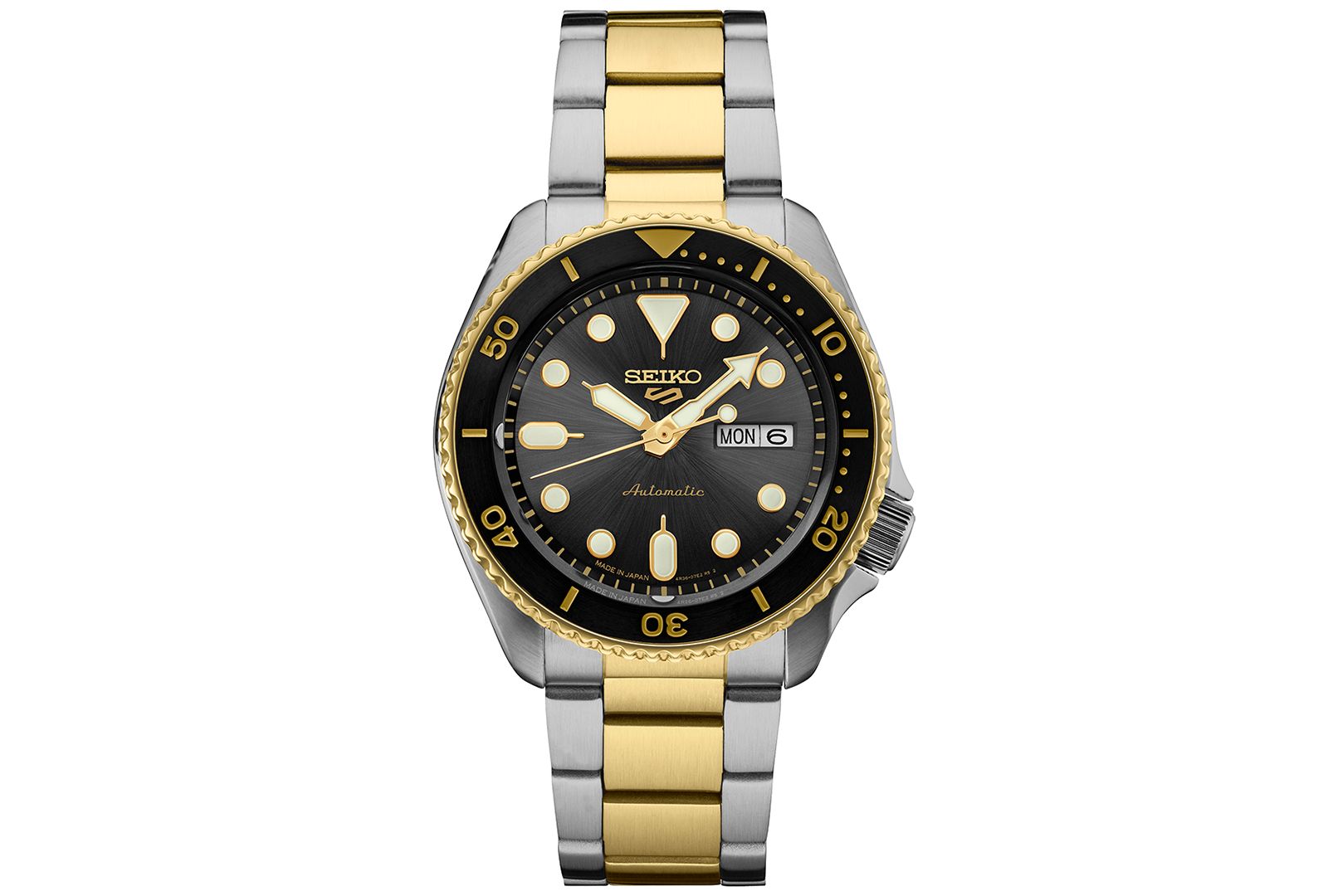 Seiko Men's Automatic 5 Sports Two-Tone Stainless Steel Bracelet Watch 43mm