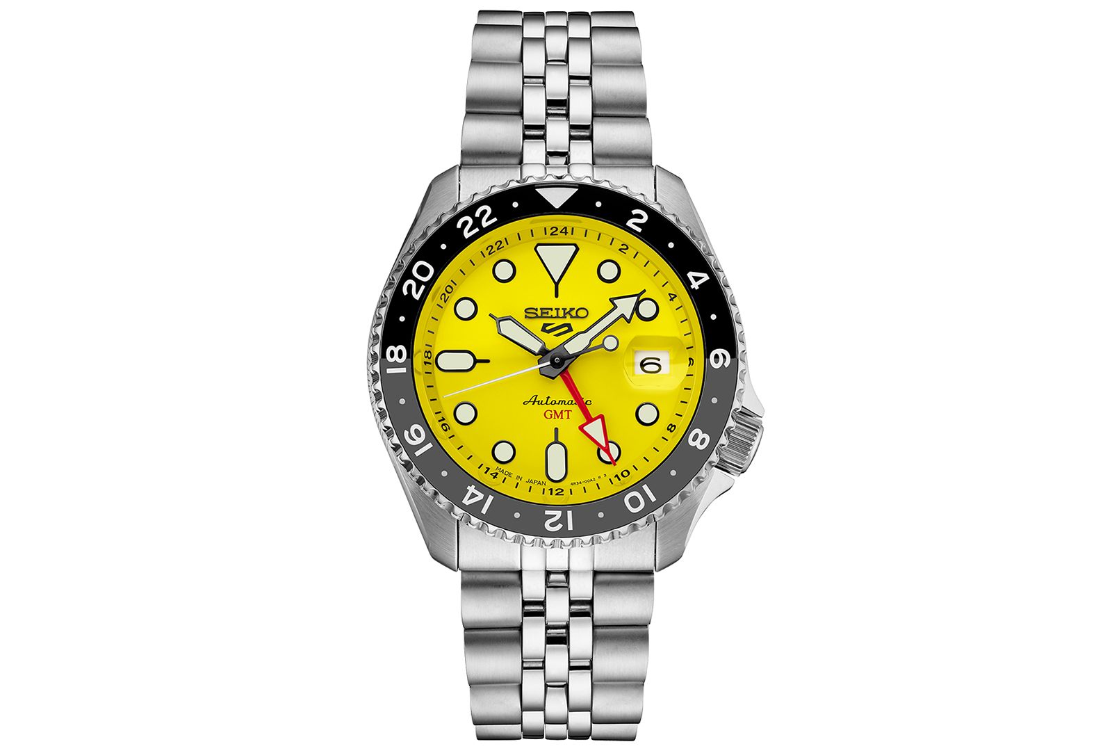 Seiko Men's Automatic 5 Sports Stainless Steel Bracelet Watch 43mm