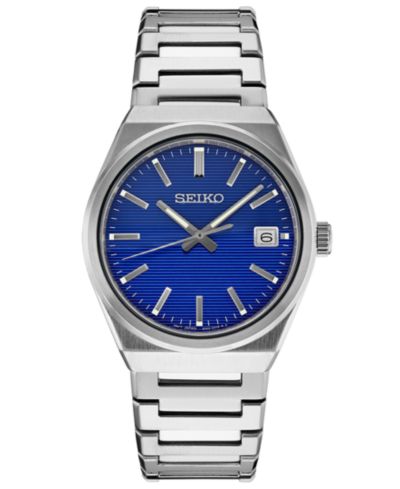 Seiko Men's Essentials Stainless Steel Bracelet Watch 39mm