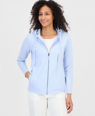 Style & Co Women's Zip-Front Hooded Sweatshirt, Created for Macy's