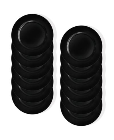 American Atelier Round Charger Plate 12 Piece Dinnerware Set, Service for 12