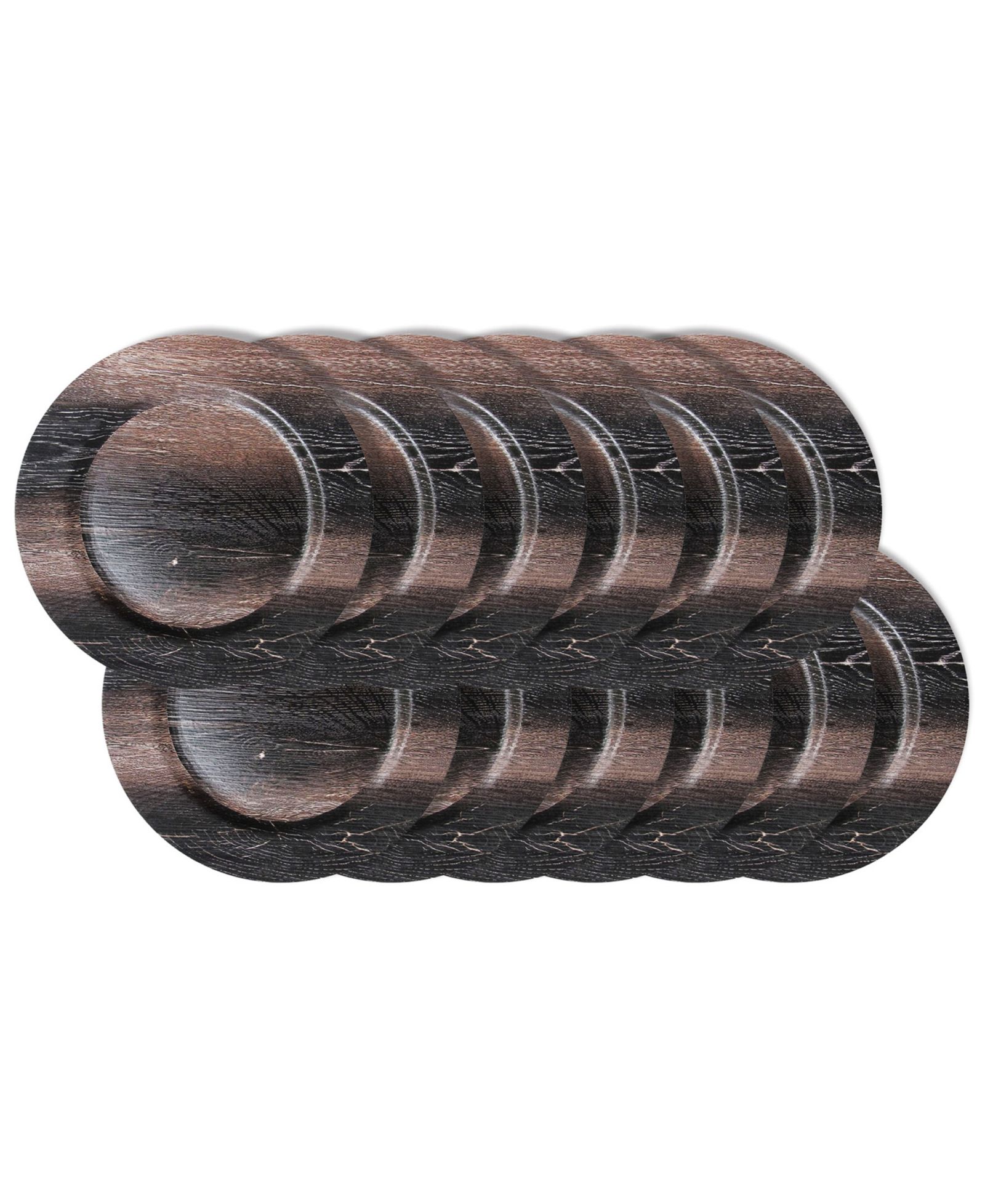 Набор столовых приборов American Atelier Walnut Finish Charger Plate 12 Piece