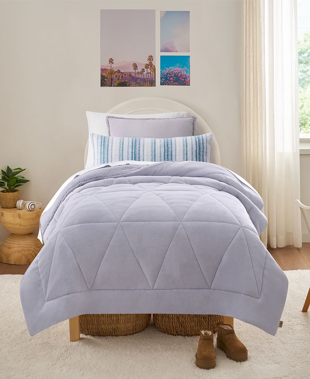 UGG® Avery Plush Reversible 2-Piece Comforter Set, Twin/Twin XL