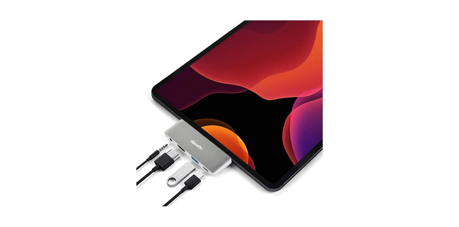 Xtrempro Usbc-4Hmupd 4-in-1 HDMI 4K Headphone Jack USB-C Hub Adapter for iPad Pro & MacBook
