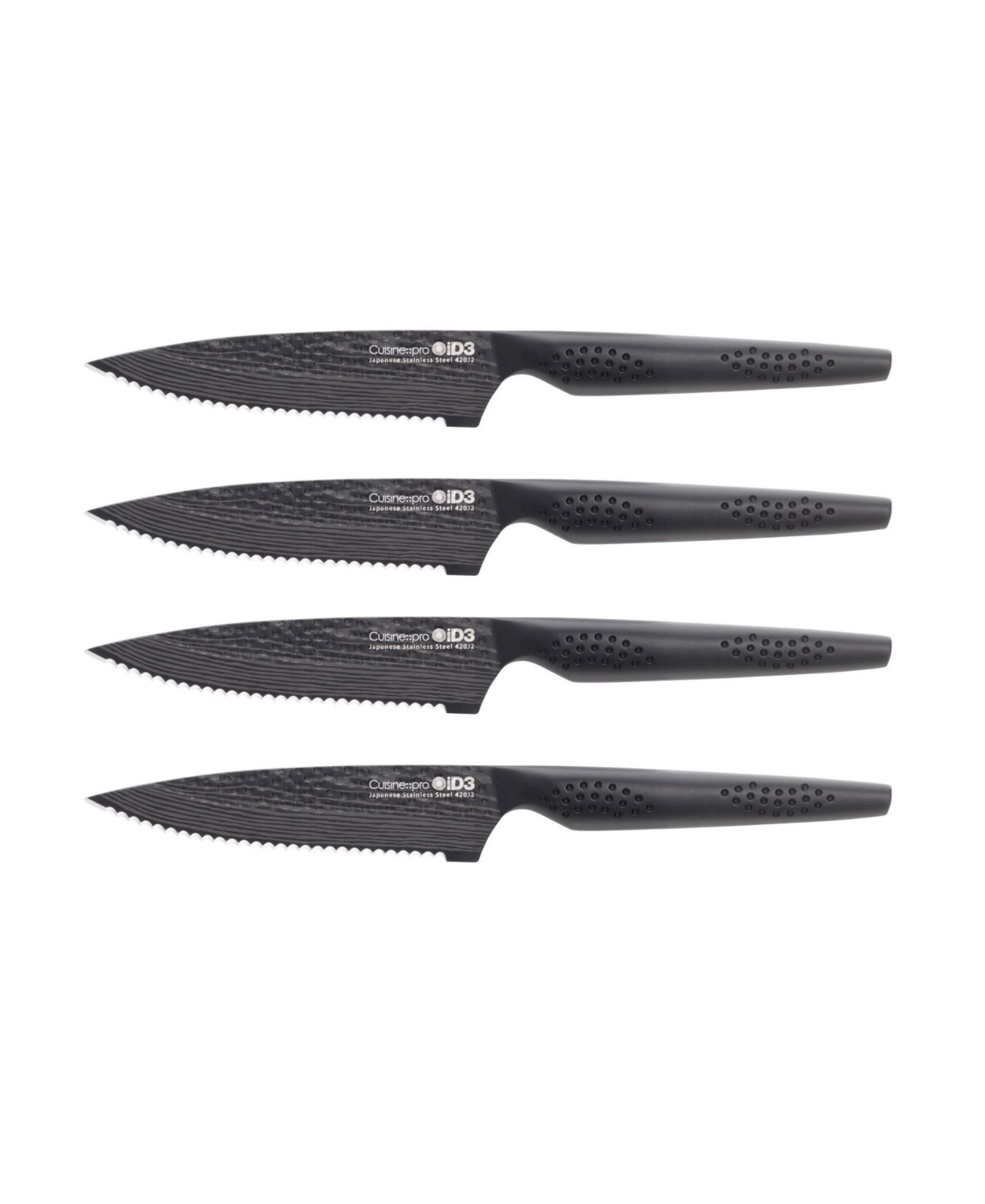 Набор ножей iCuisine::pro® iD3® BLACK SAMURAI® Steak Steel 4 Piece