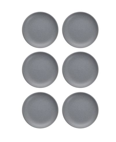 Fortessa Sound Cement Coupe Bread & Butter Plates, Set of 4