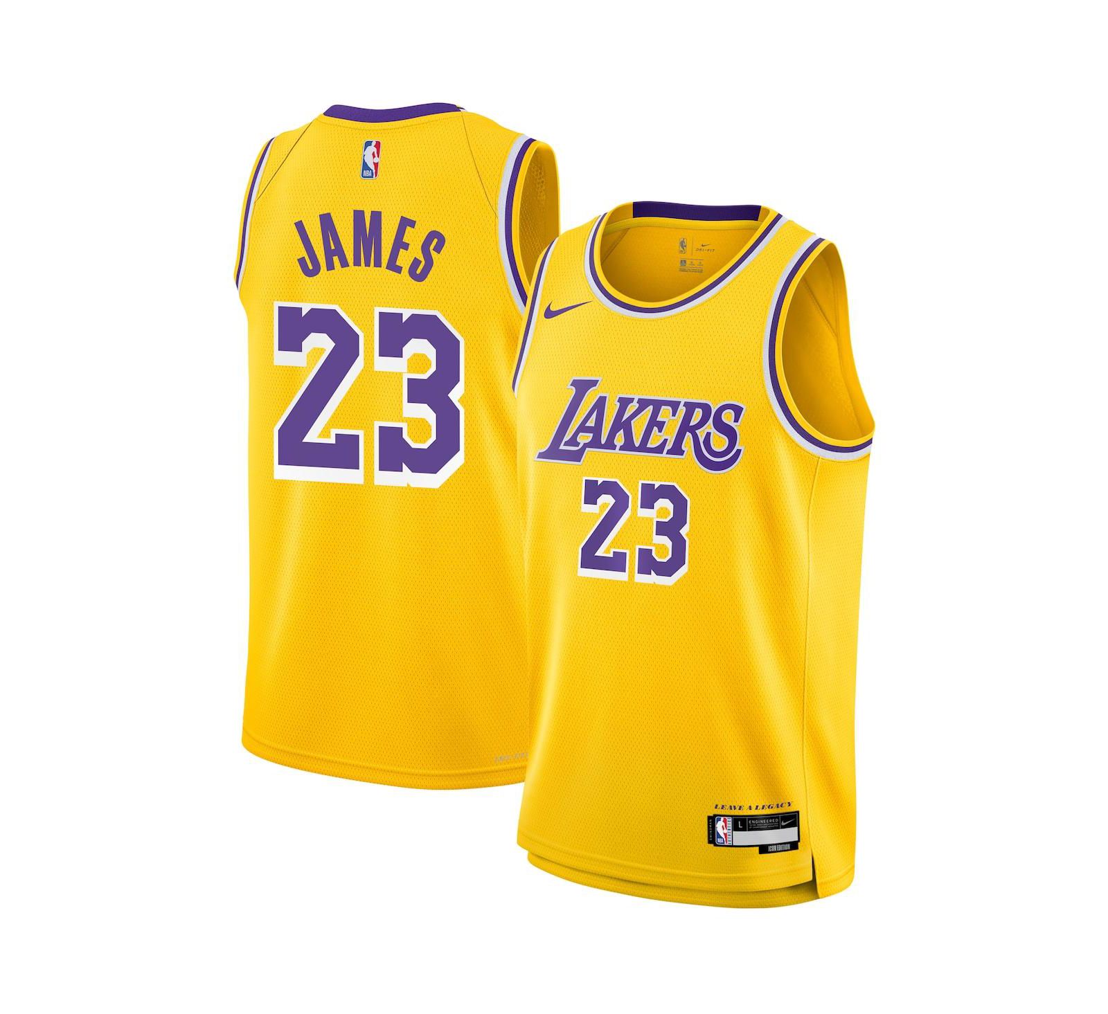 Детская джерси Nike LeBron James Gold Los Angeles Lakers Swingman - Icon Edition