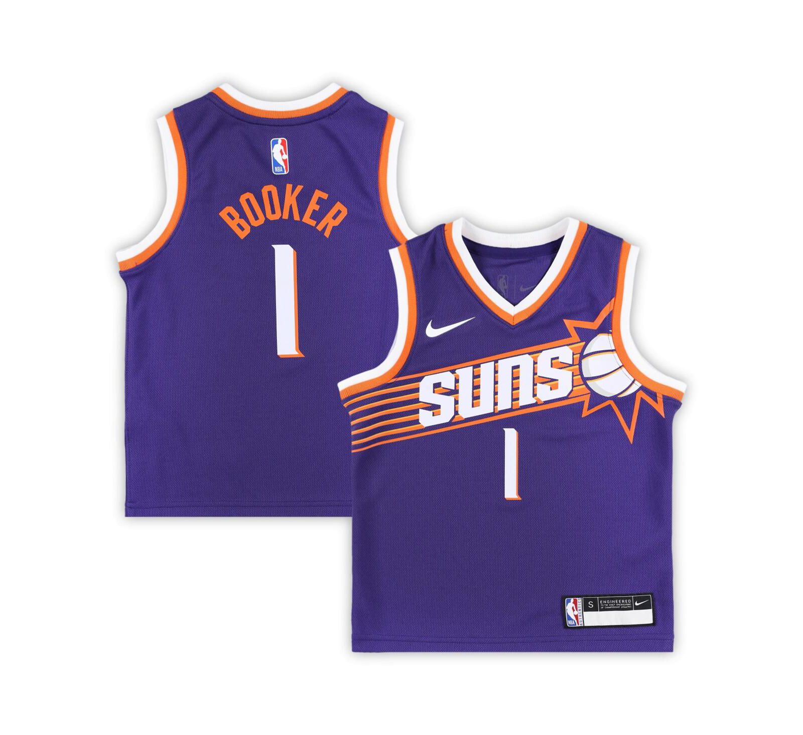 Детская игровая джерси Nike Devin Booker Purple Phoenix Suns Swingman - Icon Edition
