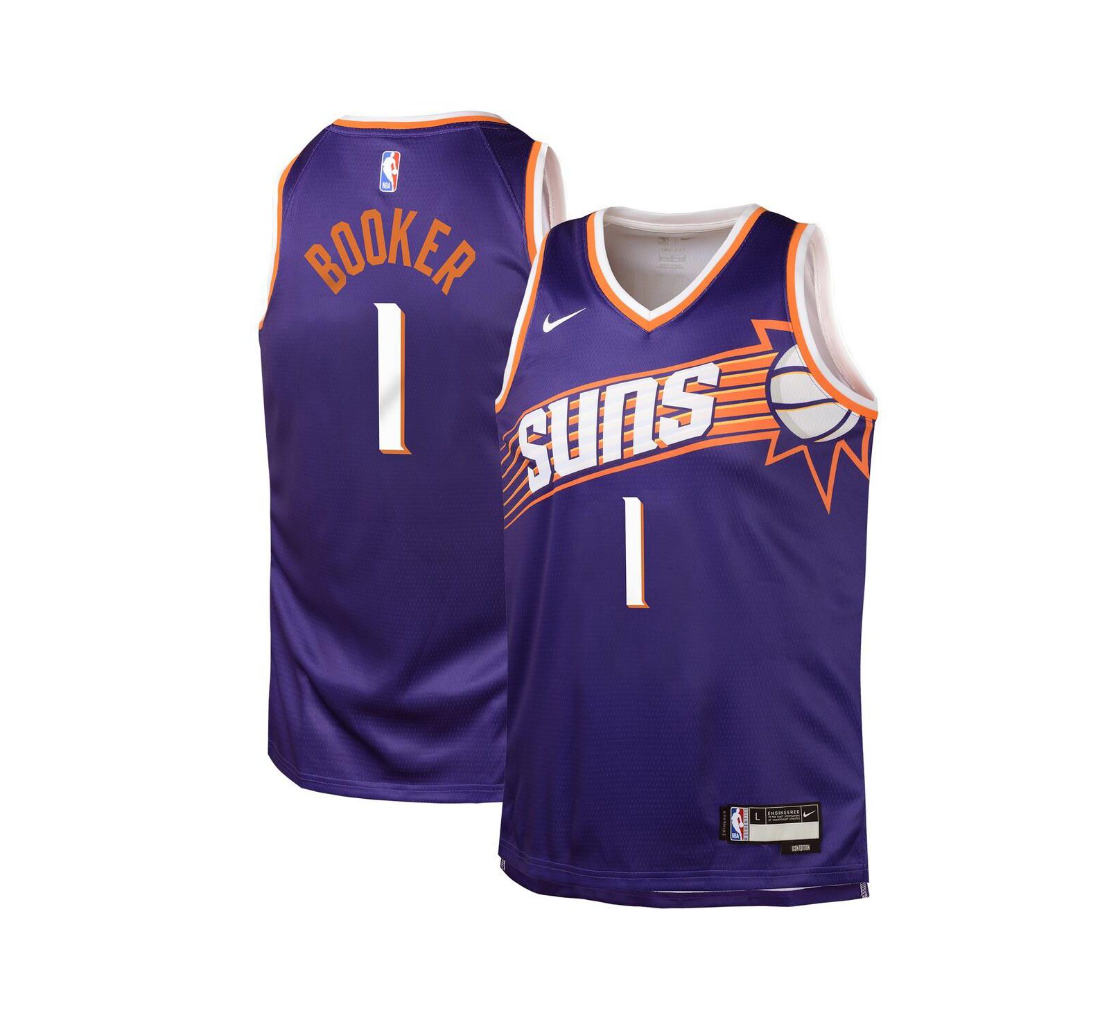 Детская джерси Nike Devin Booker Purple Phoenix Suns Swingman - Icon Edition