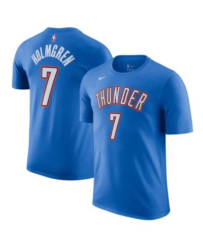 Мужская футболка Nike Chet Holmgren Blue Oklahoma City Thunder Icon Edition Name & Number