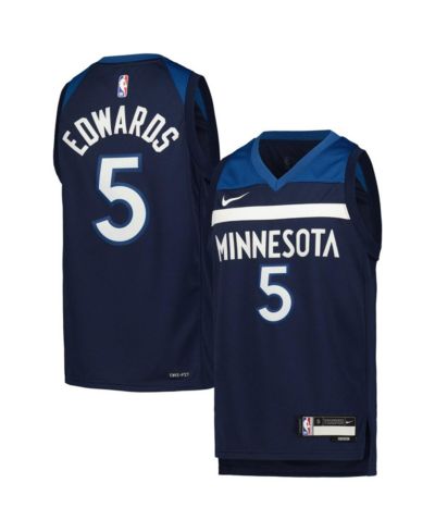 Детская джерси Nike Anthony Edwards Navy Minnesota Timberwolves Swingman - Icon Edition