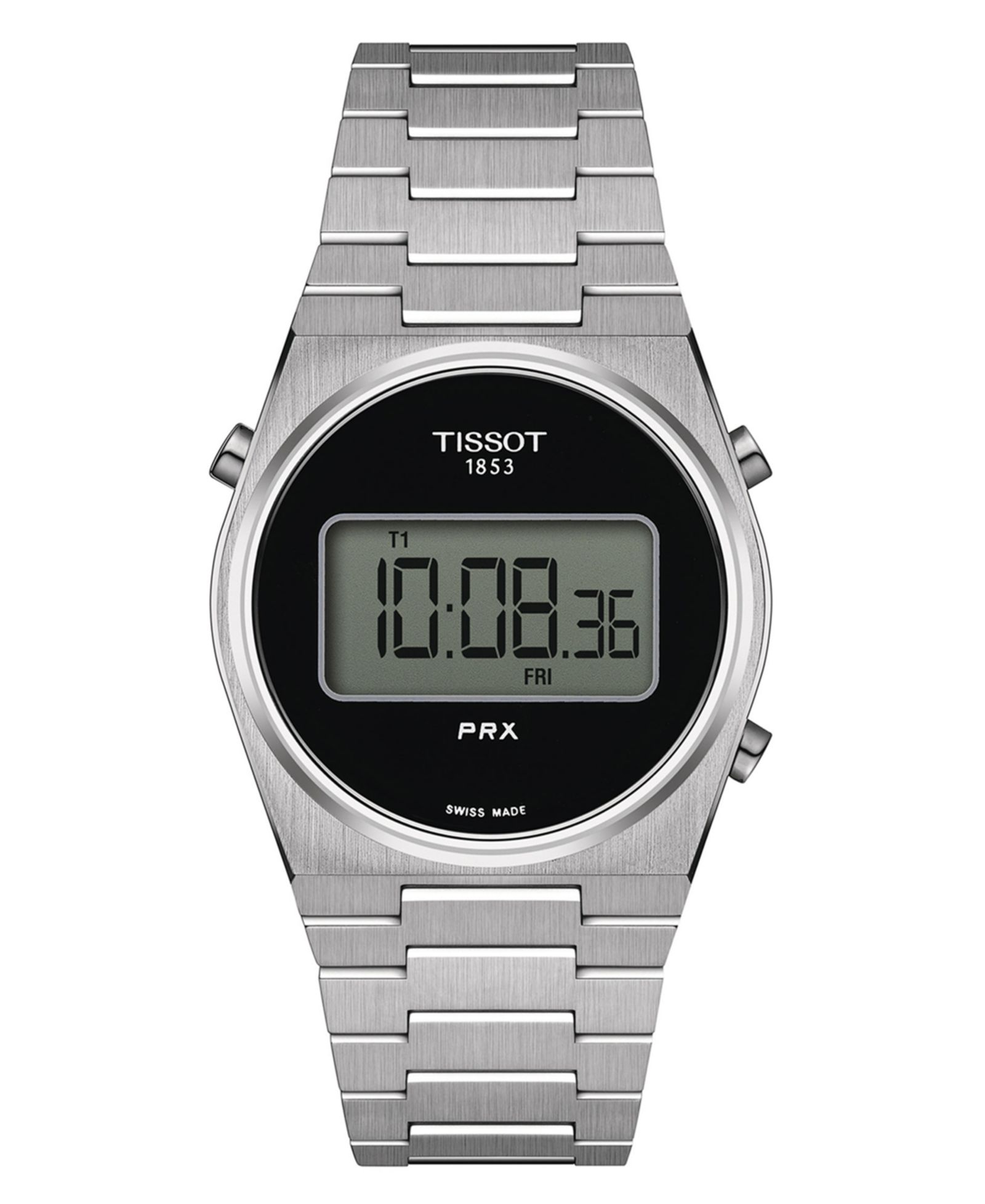 Унисекс часы Tissot Digital PRX Stainless Steel Bracelet Watch 35mm