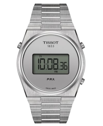 Tissot Men's Digital PRX Stainless Steel Bracelet Watch 40mm