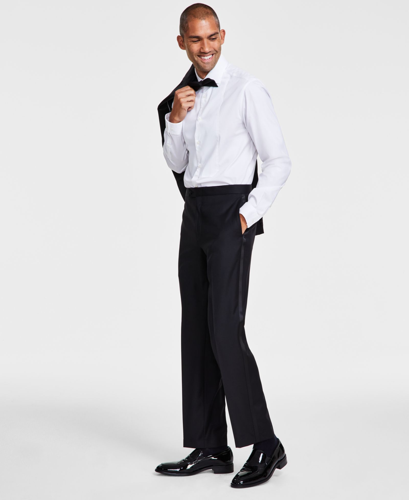 Michael Kors Men's Classic-Fit Stretch Tuxedo Pants