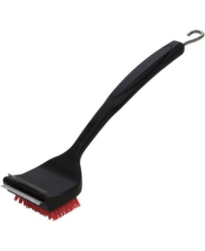 Char-Broil щетка для гриля Cool-Clean из полипропилена со скребком, черный и красный