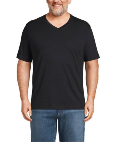 Lands' End Big & Tall Super-T Short Sleeve V-Neck T-Shirt