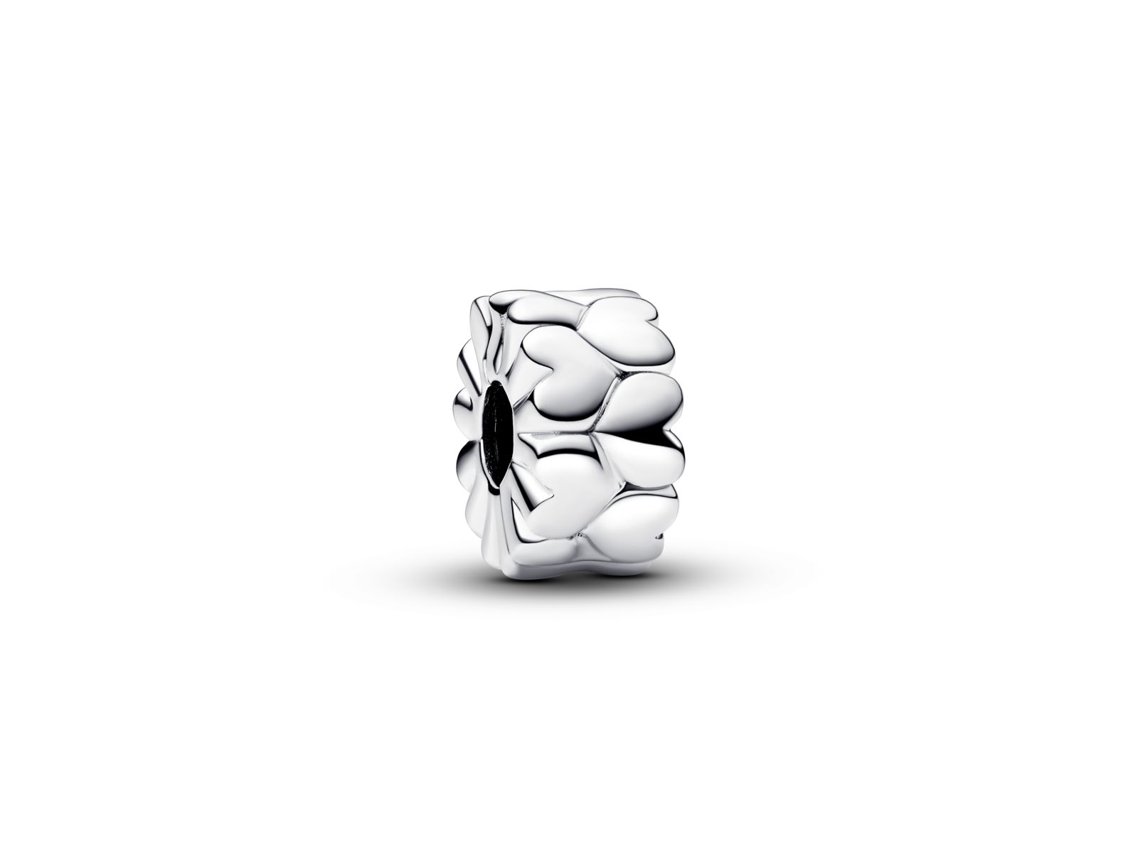 Подвеска-шарм Pandora Sterling Silver Heart Pattern Clip