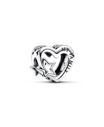Шарм Pandora Sterling Silver Openwork Family Heart Star