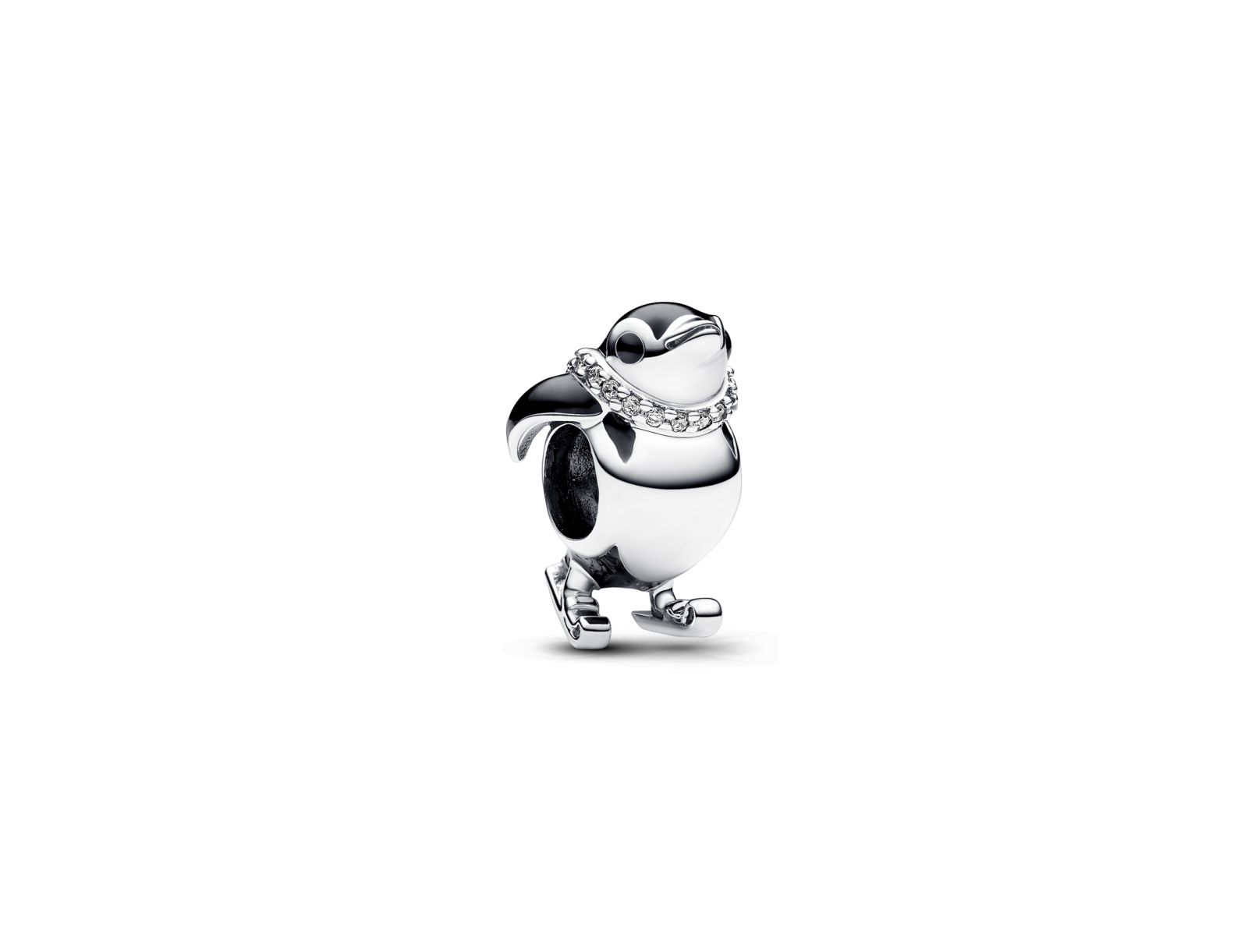 Pandora Cubic Zirconia Skiing Penguin Charm