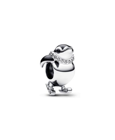 Pandora Cubic Zirconia Skiing Penguin Charm