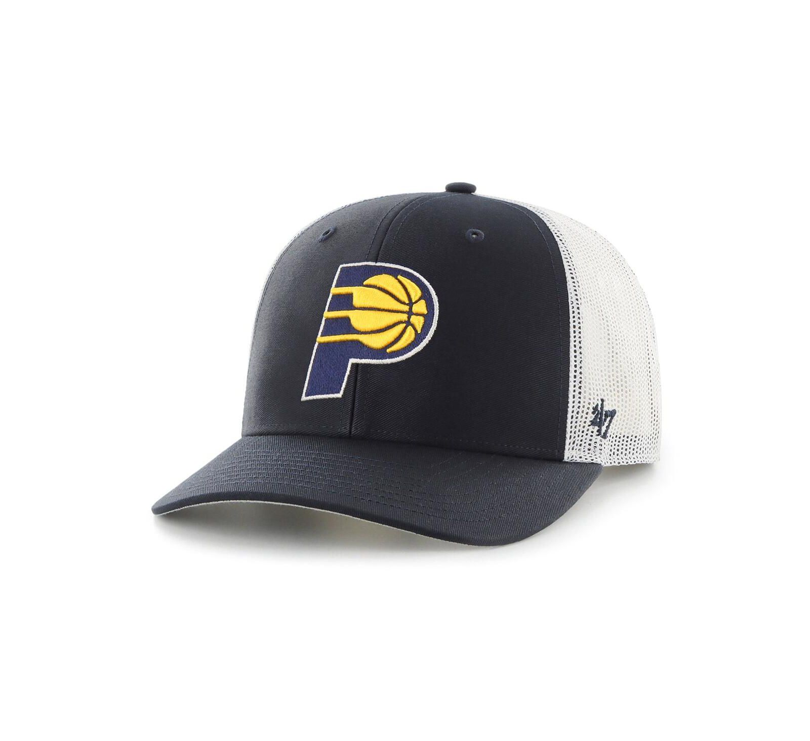 '47 Brand Men's Navy Indiana Pacers Primary Logo Trucker Adjustable Hat