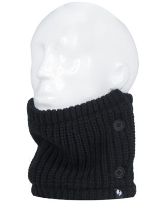 Женский шейный warmer Heat Holders Clyde с ребристой текстурой и пуговицами сбоку