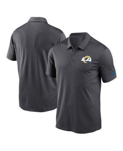 Мужская рубашка-поло Nike Anthracite Los Angeles Rams Franchise Team Logo Performance