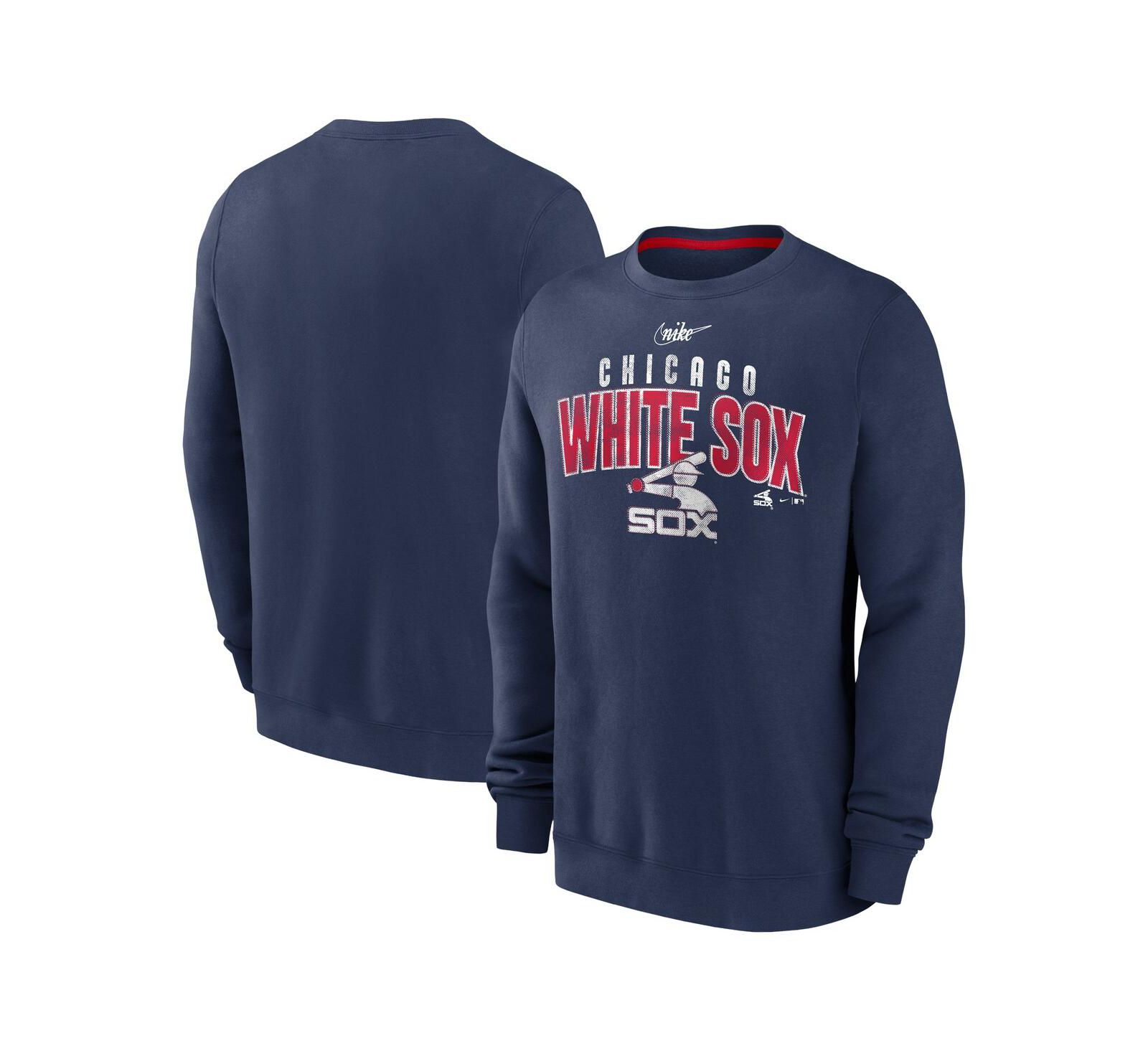 Мужская свитшот Nike Navy Chicago White Sox Cooperstown Collection Team Shout Out Pullover