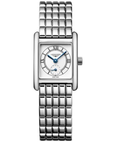 Женские швейцарские часы Longines Women's Swiss Mini DolceVita Stainless Steel Bracelet 22x29mm