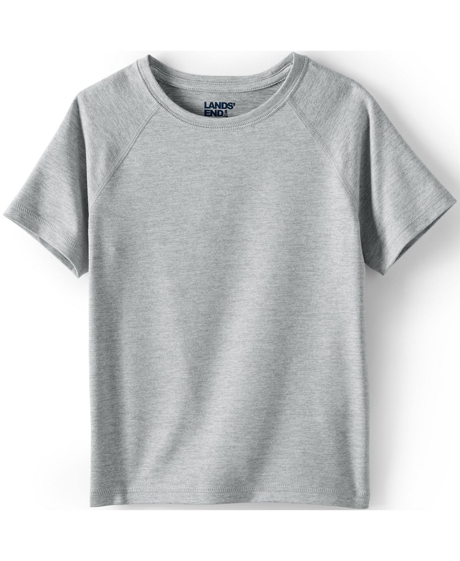 Lands' End Girls School Uniform Kids Short Sleeve Active Tee