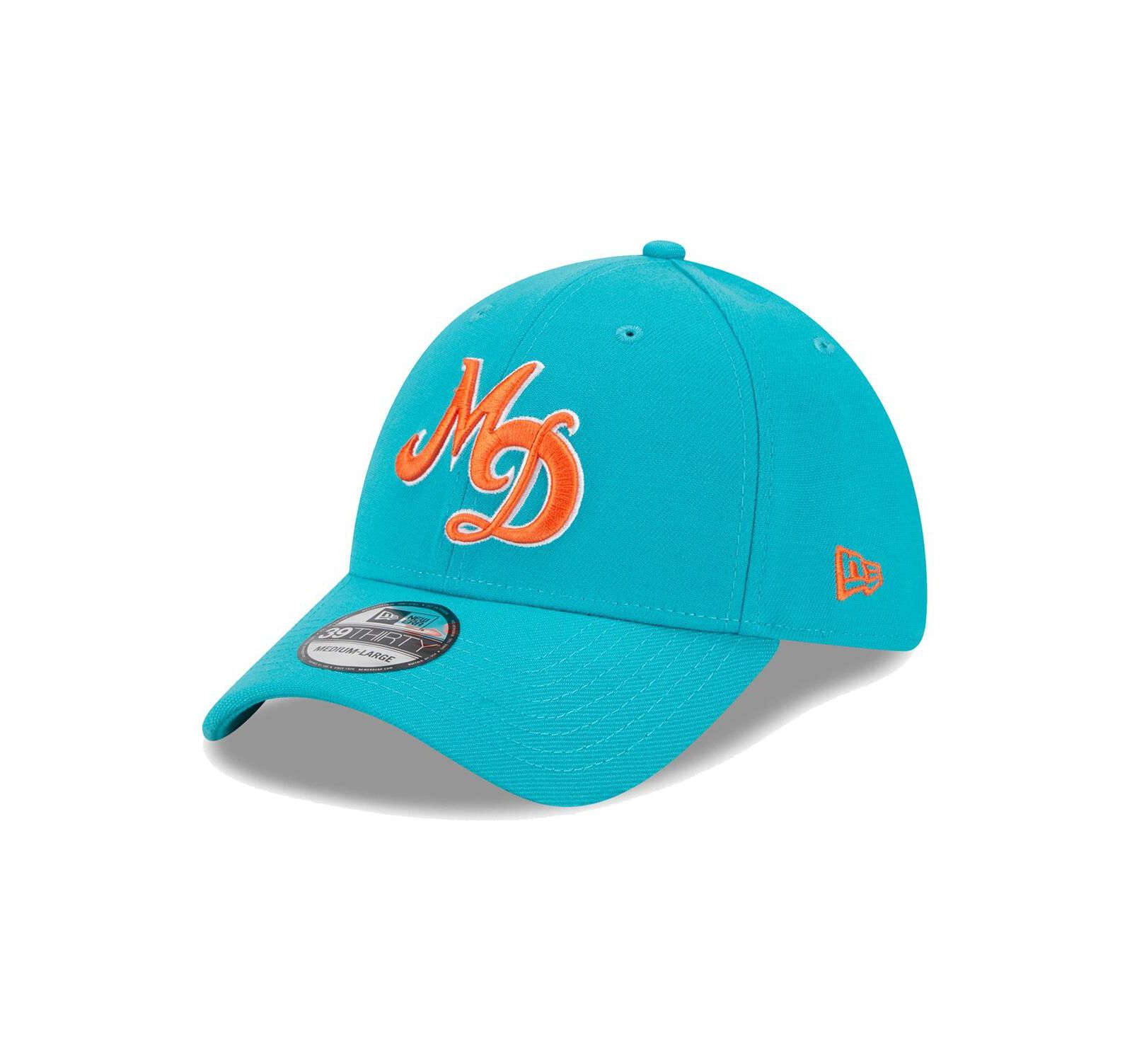 Men's New Era Aqua Miami Dolphins City Originals 39THIRTY Flex Hat