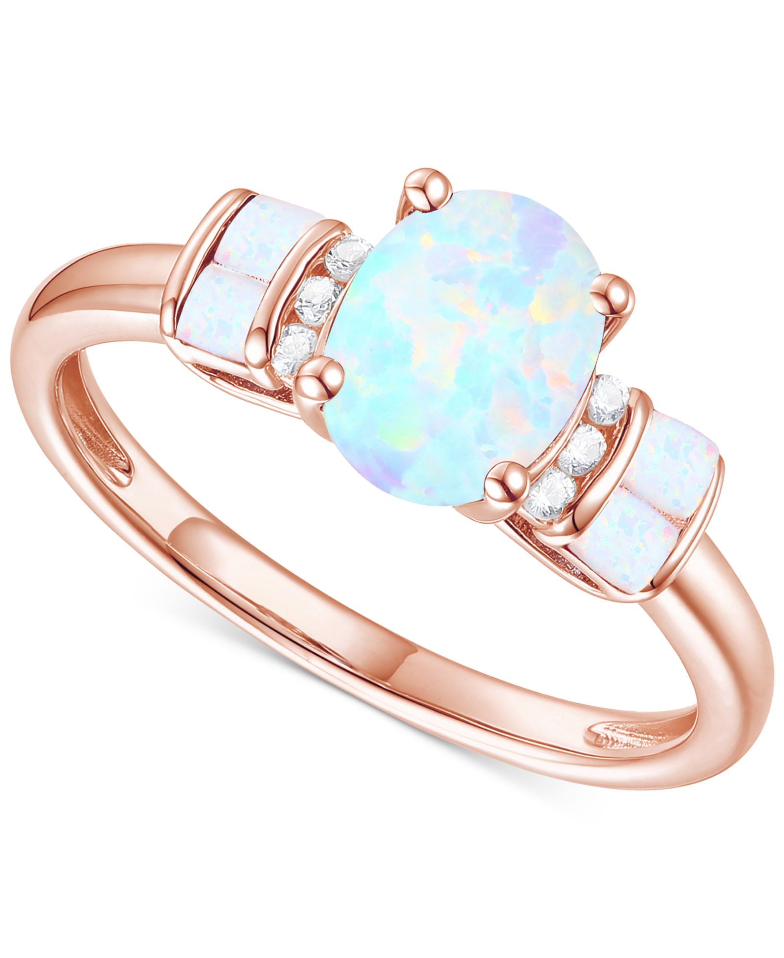 Кольцо Statement Amethyst & Lab-Grown White Sapphire 14k Gold-Plated