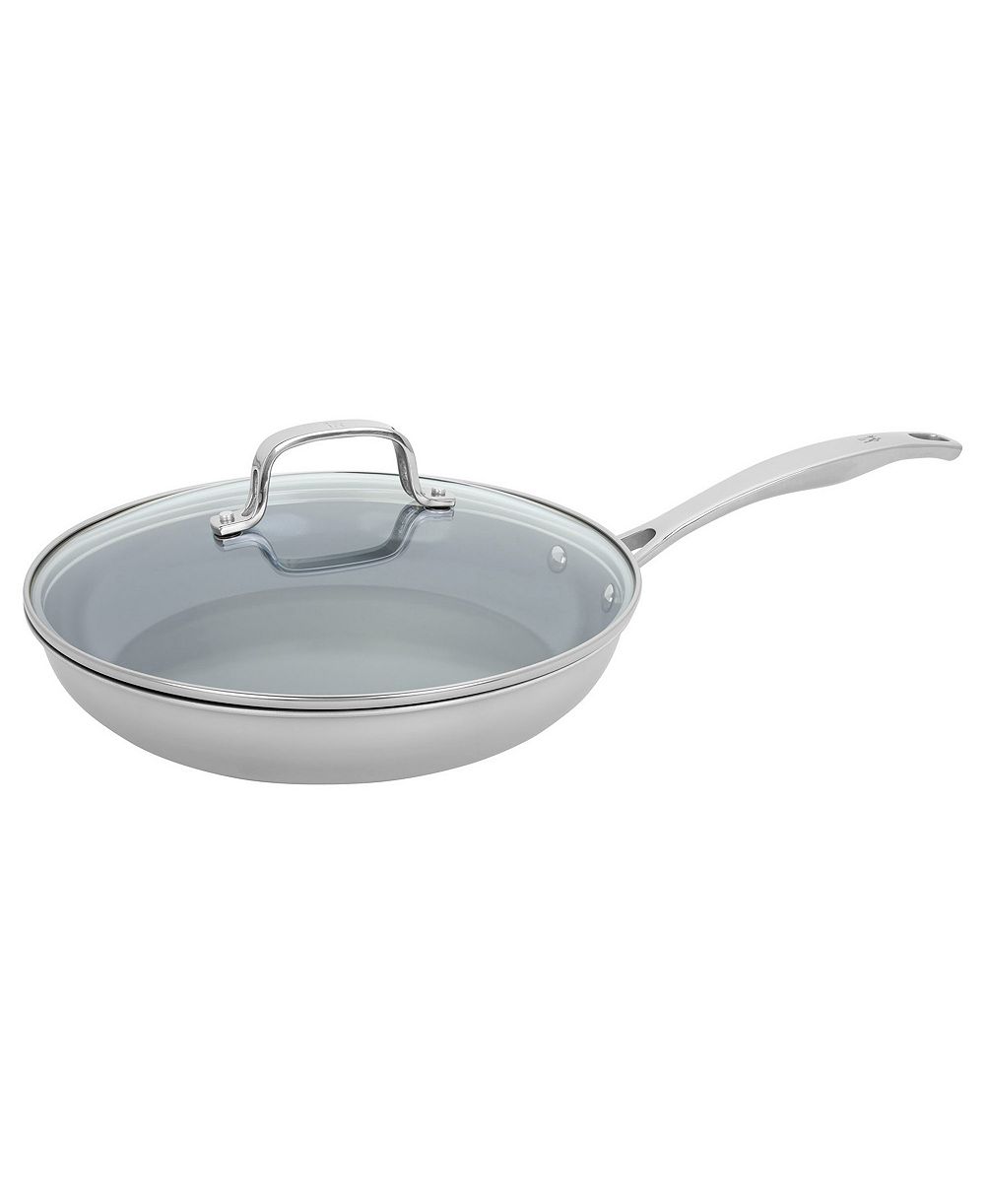 Сковорода HENCKELS Clad H3 Ceramic Nonstick 10" из нержавеющей стали с крышкой