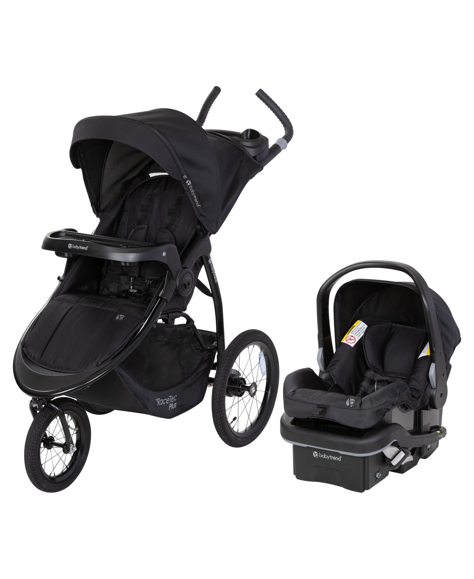 Baby Trend Expedition Race Tec PLUS Jogger Travel System with EZ-Lift 35 PLUS Infant Car Seat Stroller