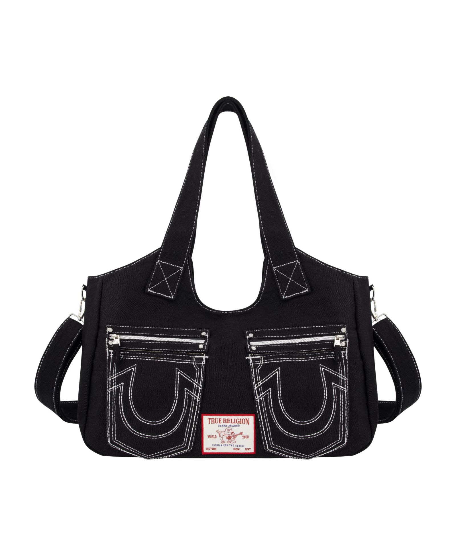Сумка True Religion Horseshoe Stitch BLACK Satchel