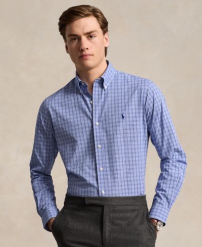Polo Ralph Lauren Men's Classic-Fit Plaid Stretch Poplin Shirt