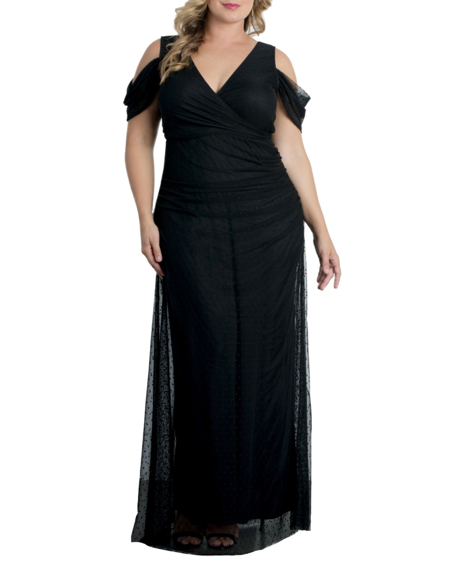 Kiyonna Plus Size Seraphina Сетчатое платье