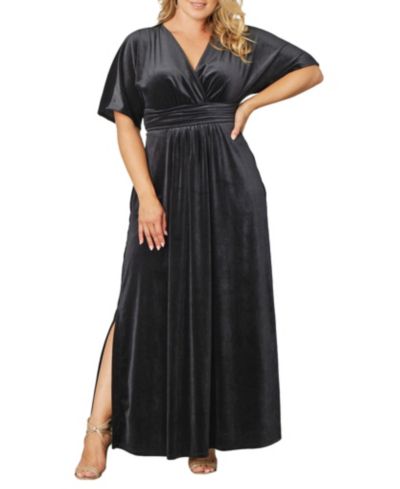 Kiyonna Plus Size Verona Velvet Evening Gown