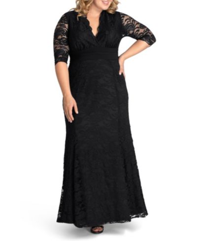 Вечернее платье кружевное Kiyonna Plus Size Screen Siren