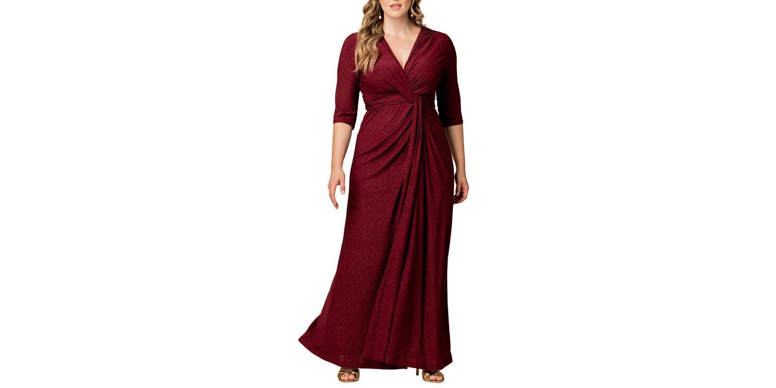 Kiyonna Plus Size Romanced by Moonlight Long Gown