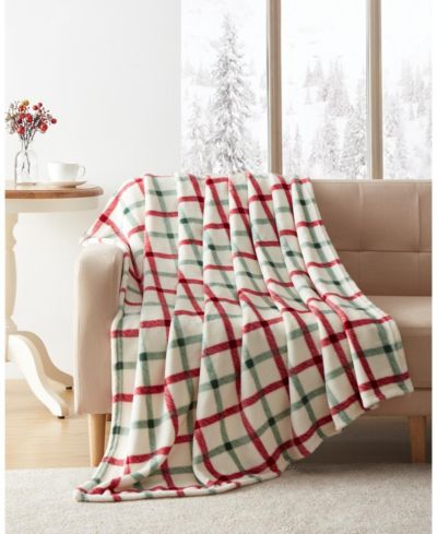 Плед Kate Aurora Holiday Classics Christmas Plaid Oversized & Ultra Plush, 50" x 70"