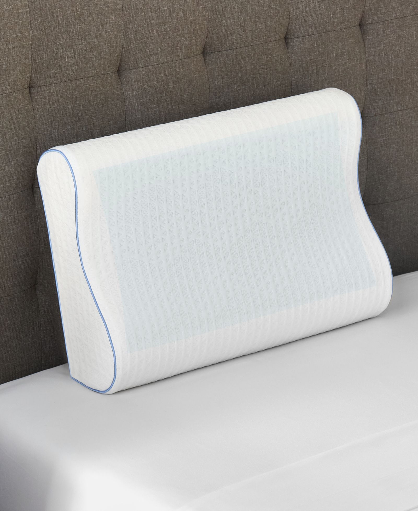 ProSleep Cooling Gel Overlay Memory Foam Pillow, Contour