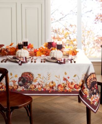 Elrene скатерть Autumn Heritage из турецкой ткани, 60" x 84" прямоугольная