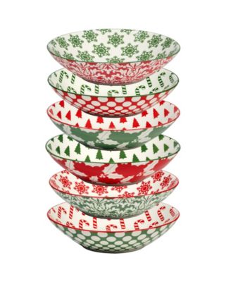 Набор суповых мисок Certified International Winter Medley, 6 шт., на 6 персон
