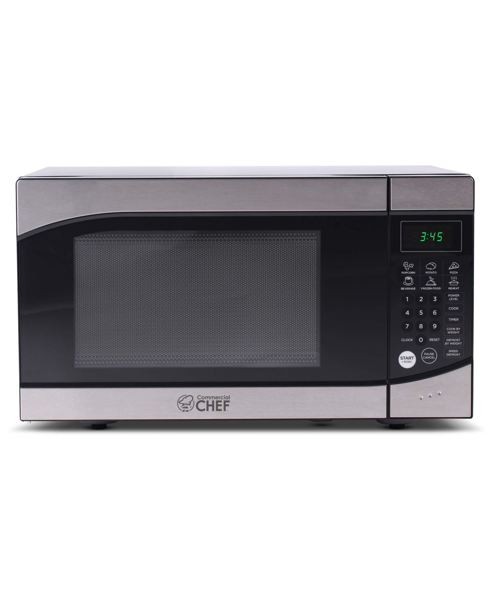 Микроволновая печь Commercial Chef, 0.9 Cu. Ft, 900W, черная и нержавеющая сталь